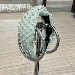 lele sadoughi x SCL collab; stoney clover lane sky headband